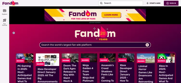 Screenshot Fandom