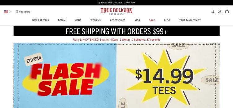Screenshot True Religion Jeans