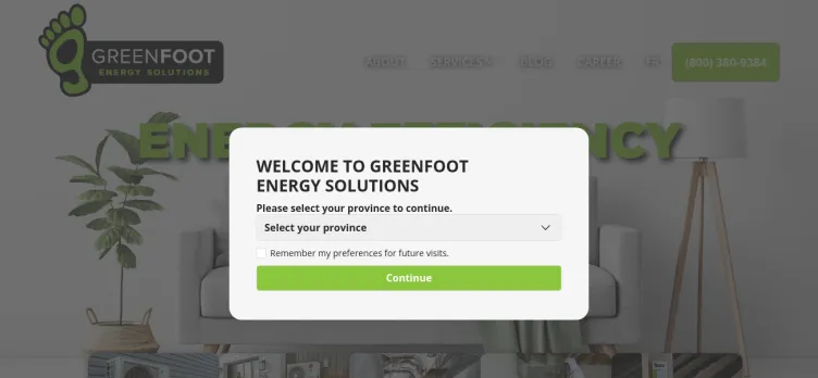 Screenshot Greenfoot Energy Solutions