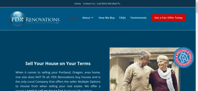 Screenshot PDX Renovations