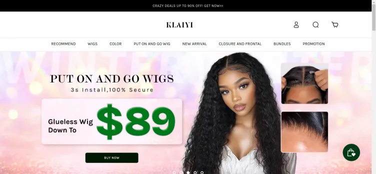 Screenshot Klaiyi Hair