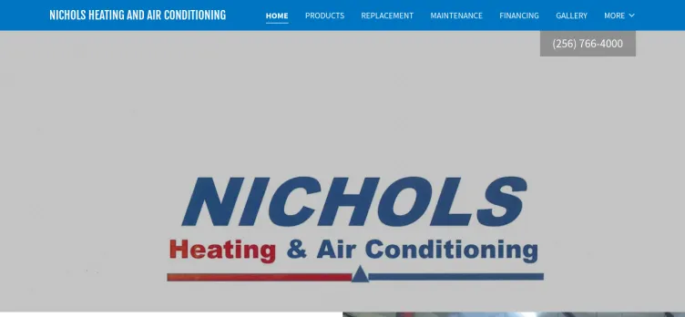 Screenshot Nichols Heating & Air Conditioning