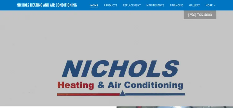 Screenshot Nichols Heating & Air Conditioning