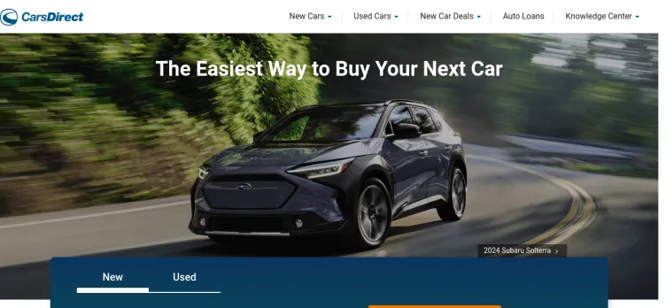 Screenshot CarsDirect