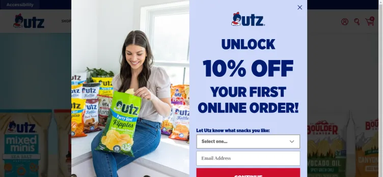 Screenshot Utz Quality Foods