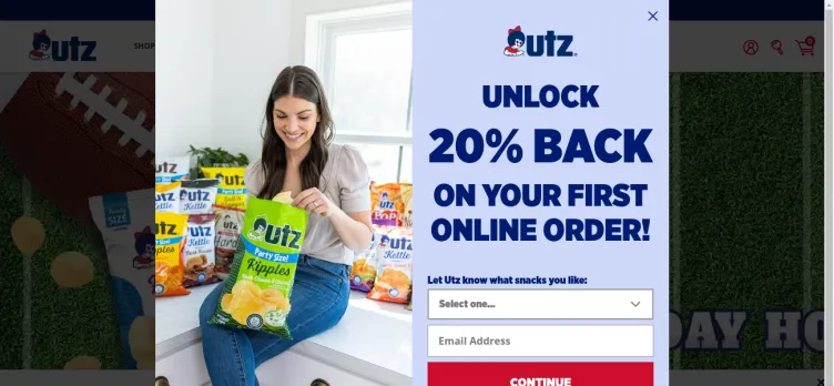 Screenshot Utz Quality Foods