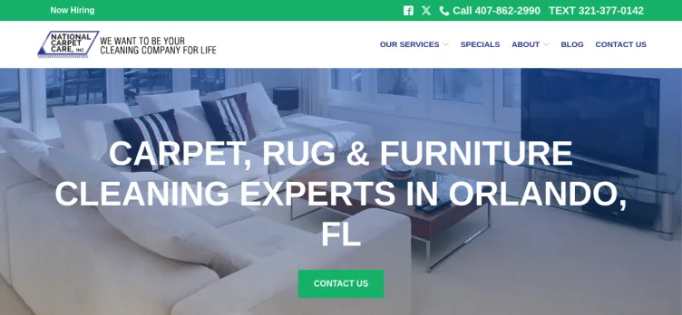 Screenshot National Carpet Care of Longwood