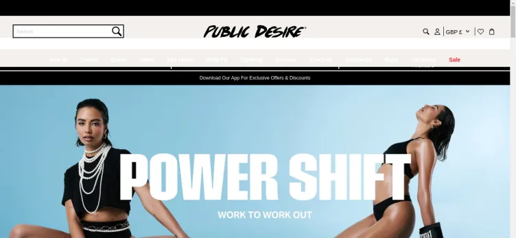 Screenshot Public Desire