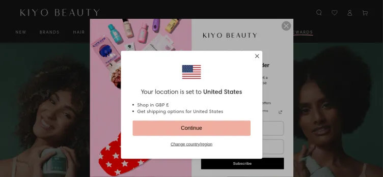 Screenshot Kiyo Beauty