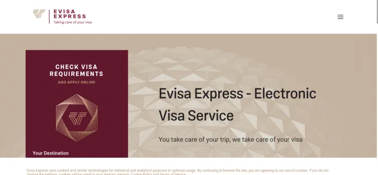 Screenshot Evisa Express