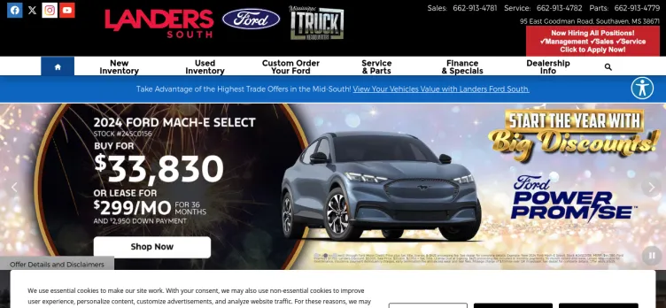 Screenshot Landers Ford South