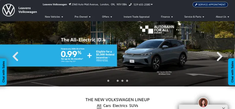 Screenshot Leavens Volkswagen