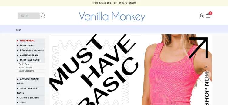 Screenshot Vanilla Monkey