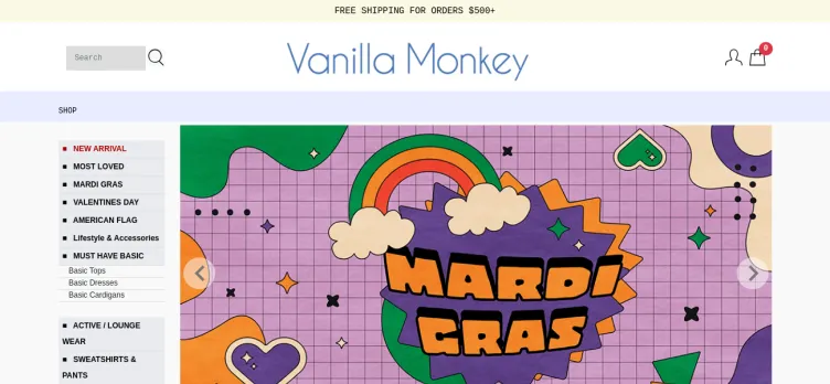 Screenshot Vanilla Monkey