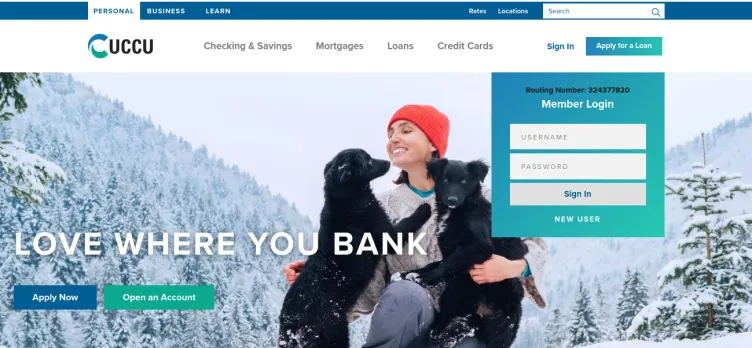 Screenshot Utah Community Credit Union