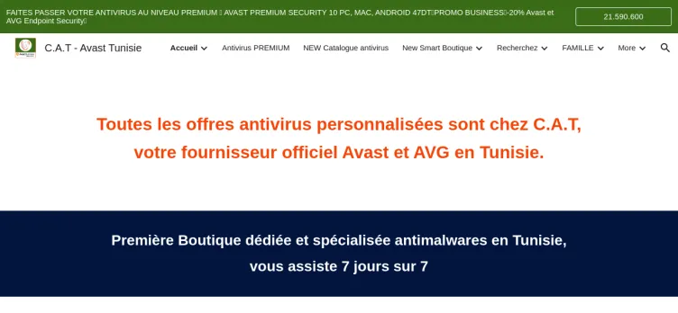 Screenshot Avast Tunisia