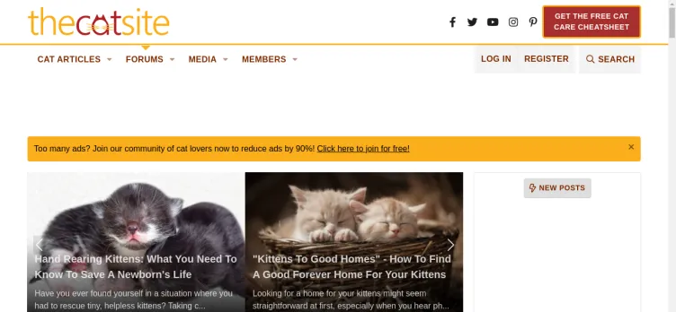 Screenshot TheCatSite