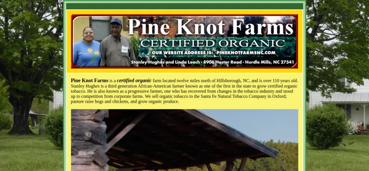 Screenshot Pine Knot Farms