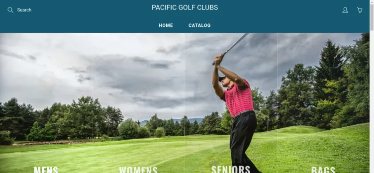Screenshot Pacific-golf-clubs.myshopify