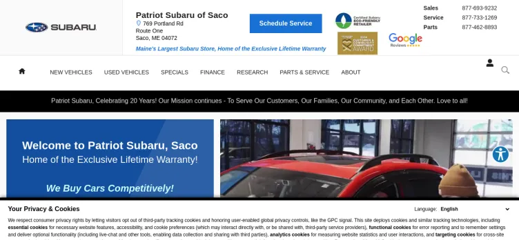 Screenshot Patriot Subaru