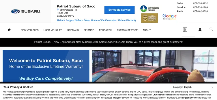 Screenshot Patriot Subaru