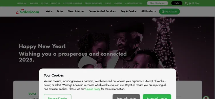 Screenshot Safaricom