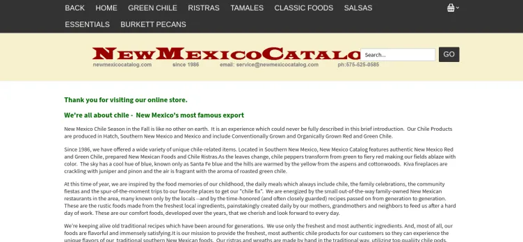 Screenshot New-Mexico-Catalog