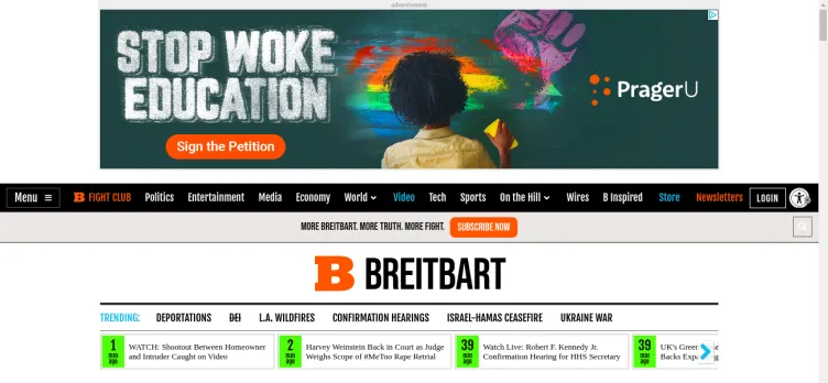 Screenshot Breitbart