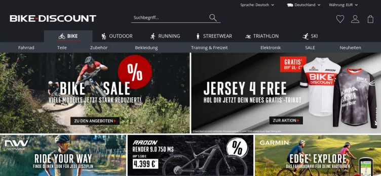 Screenshot Bike-Discount