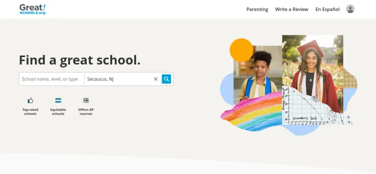 Screenshot GreatSchools.org