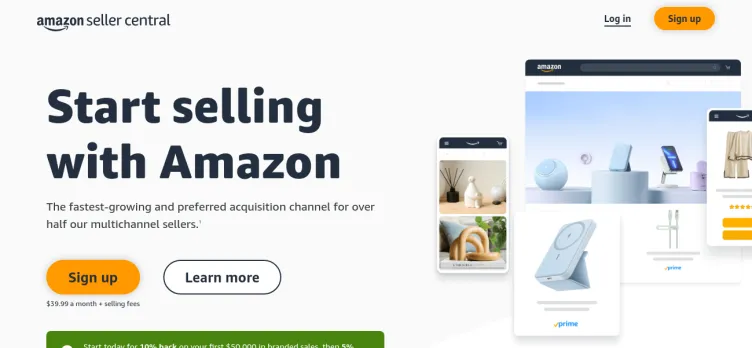 Screenshot Amazon Seller Central