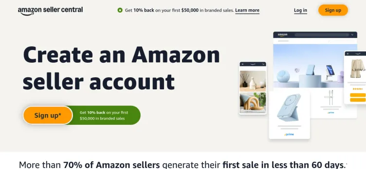 Screenshot Amazon Seller Central