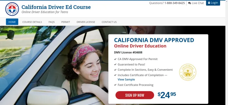Screenshot California Driver Ed Course