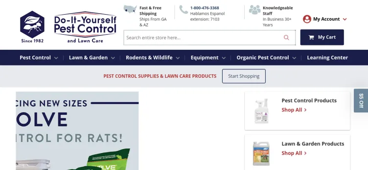 Screenshot Do It Yourself Pest Control