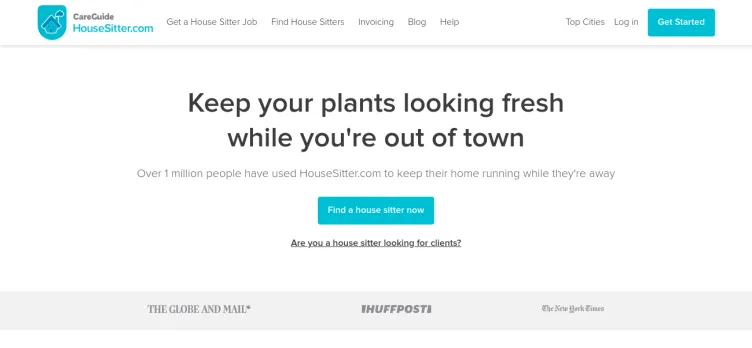 Screenshot HouseSitter.com