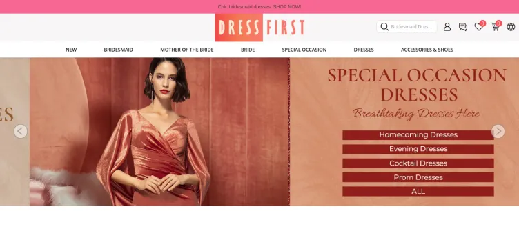 Screenshot DressFirst