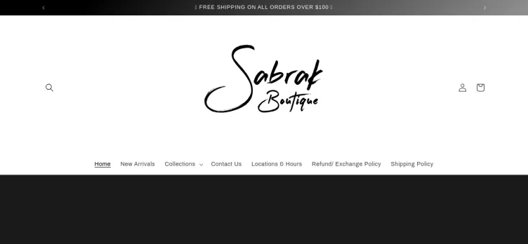 Screenshot Sabrak Boutique