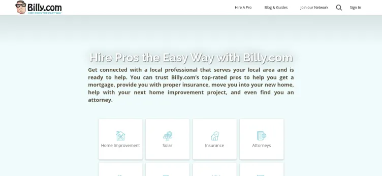 Screenshot Billy.com