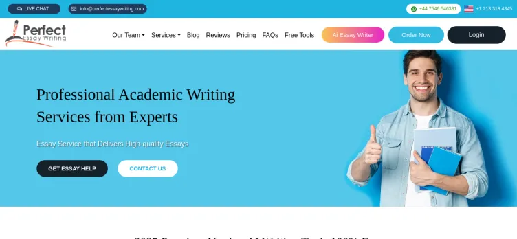 Screenshot Perfect Essay Writing