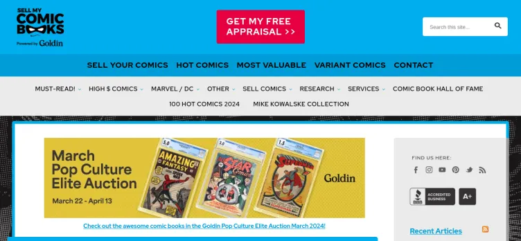 Screenshot Sell Comic Books