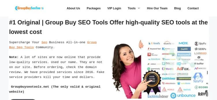 Screenshot Group Buy Seo Tools