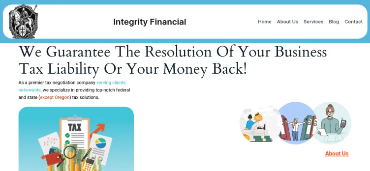 Screenshot Integrity Financial Associates