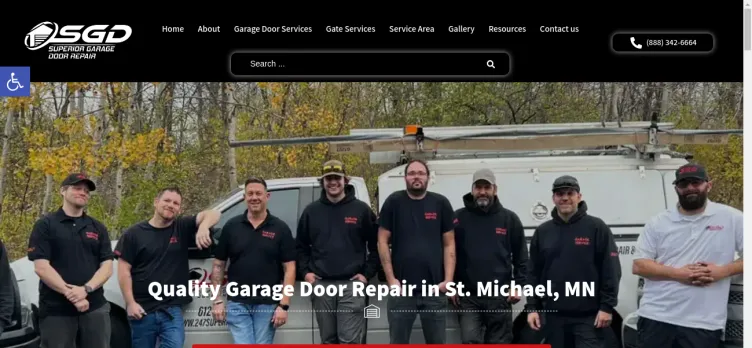 Screenshot Superior Garage Door Repair