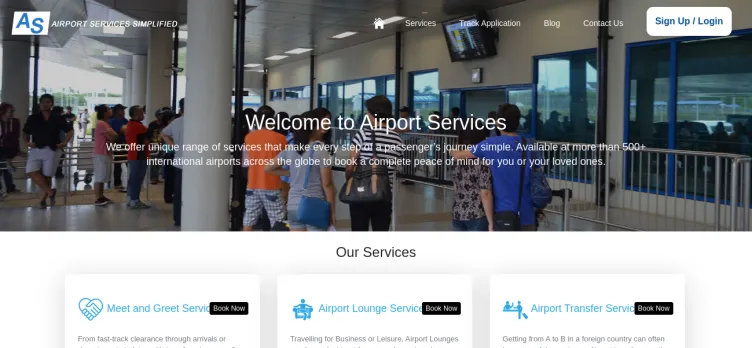 Screenshot Airport services Simplified