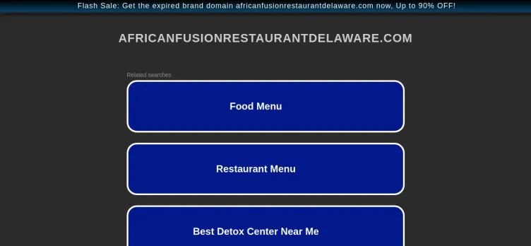 Screenshot African Fusion Restaurant