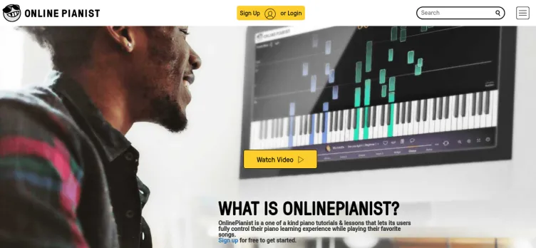 Screenshot Online Pianist