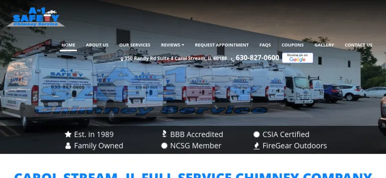 Screenshot A-1 Safety Chimney Services