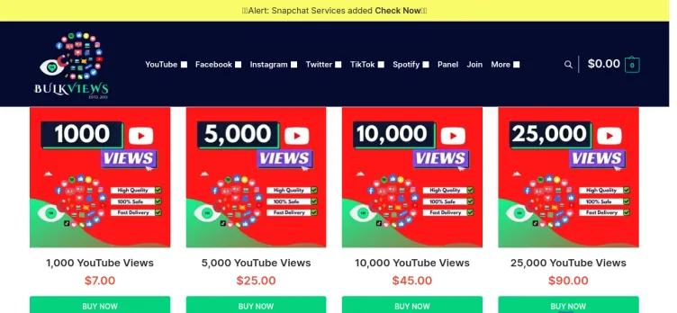 Screenshot Youtube Bulk Views