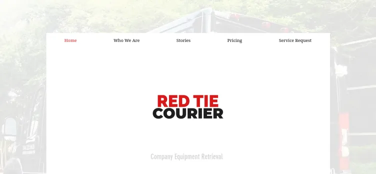 Screenshot Red Tie Courier Services