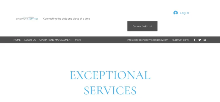 Screenshot Exceptional Services